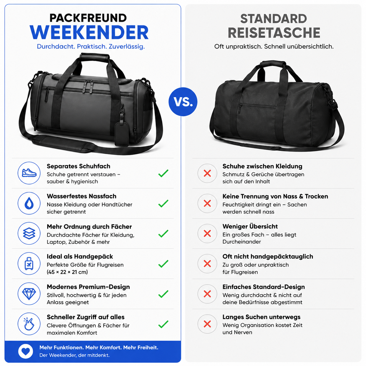 Weekender | Smarte Reisetasche